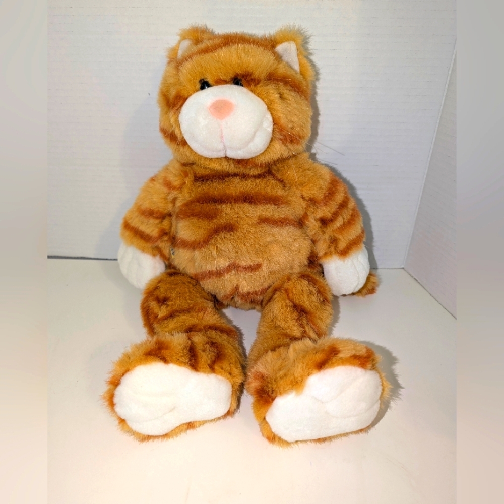 Build-a-Bear Retired Cat Kitty Tabby Orange Plush with Sound‎ 17"